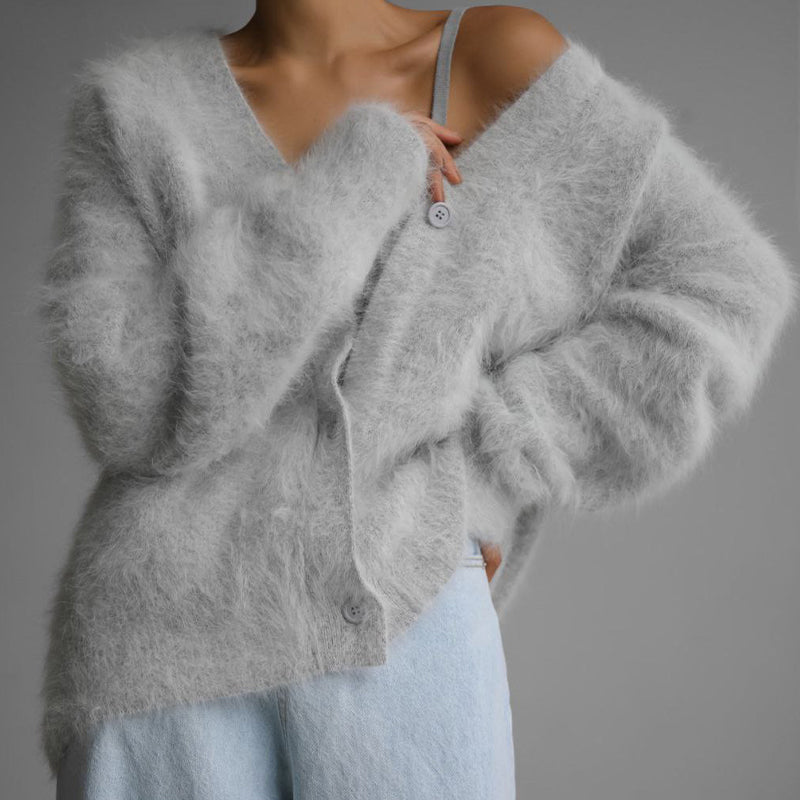 🔥🖤Early Black Friday Sale:50% OFF🎁🎉Women's Cozy Fuzzy Knit Cardigan