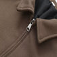 🔥🖤Oferta de Black Friday: 50 % de descuento🔥Chaqueta corta con solapa y cremallera de color liso para mujer