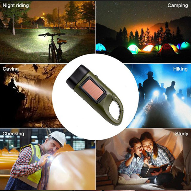 🔥🖤Black Friday Sale:50% OFF🔥High Brightness Portable Outdoor Solar Powered Flashlight