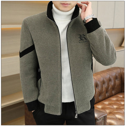 🔥🖤Black Friday Sale:50% OFF🔥Men's Faux Wool Casual Zipper Jacket