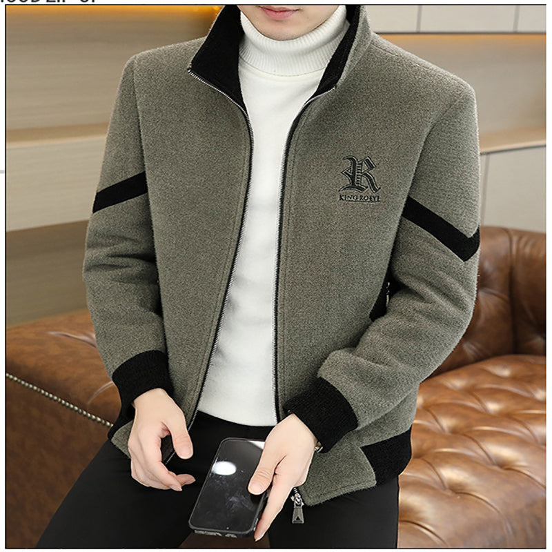 🔥🖤Black Friday Sale:50% OFF🔥Men's Faux Wool Casual Zipper Jacket