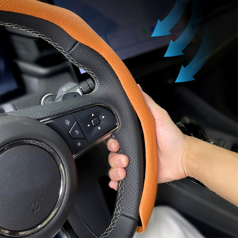 ✨Breathable Non-Slip Ultra-Thin Steering Wheel Cover