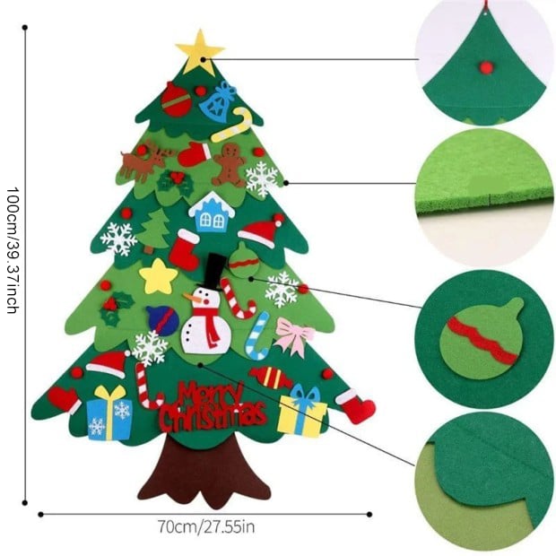 🎅Xmas Sales - 50% OFF🎄DIY Felt Christmas Tree Set