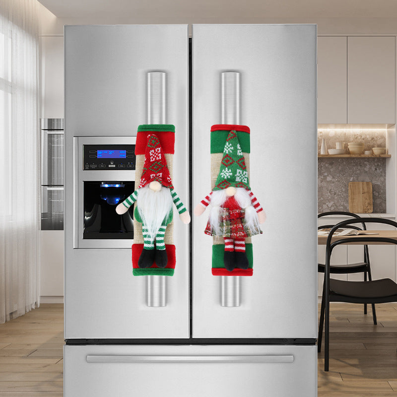 🎅Xmas Sales - 50% OFF🎄Christmas Refrigerator Handle Covers Set