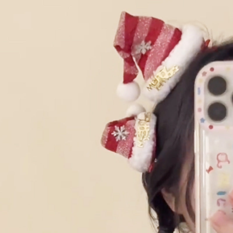 🎅Xmas Sales - 50% OFF🎄Christmas Santa Hat Hair Clip