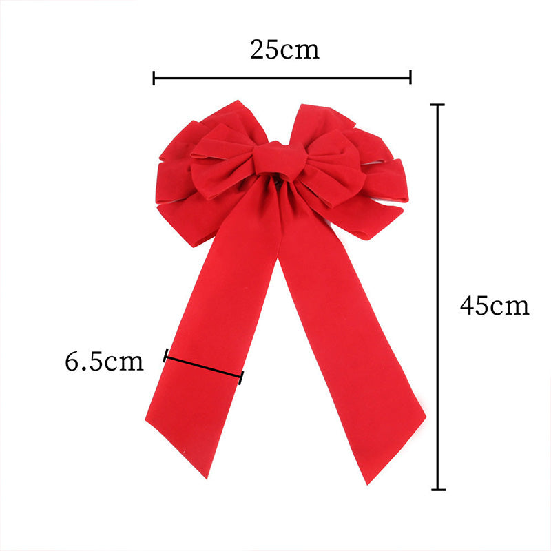 Red Bow Christmas Decoration