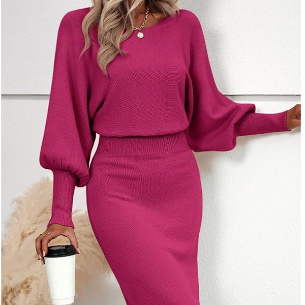 🎅Xmas Sales - 50% OFF🎄Elegant Knit Skirt 2-Piece Set