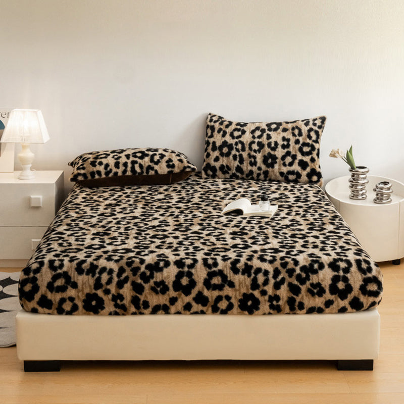 🎅Xmas Sales - 50% OFF🎄Soft Leopard Print Fitted Sheet