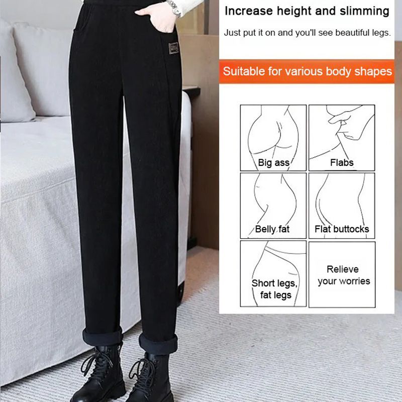 🎅Xmas Sales - 50% OFF🎄Women's High-waist Warm Faux Fleece-lined Pants