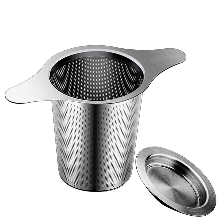 🎅Xmas Sales - 50% OFF🎄Stainless Steel Tea Filter with Double Handles & Lid