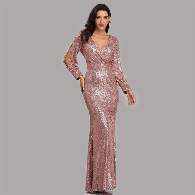 🎅Xmas Sales - 50% OFF🎄Women's Sequin Evening Dress