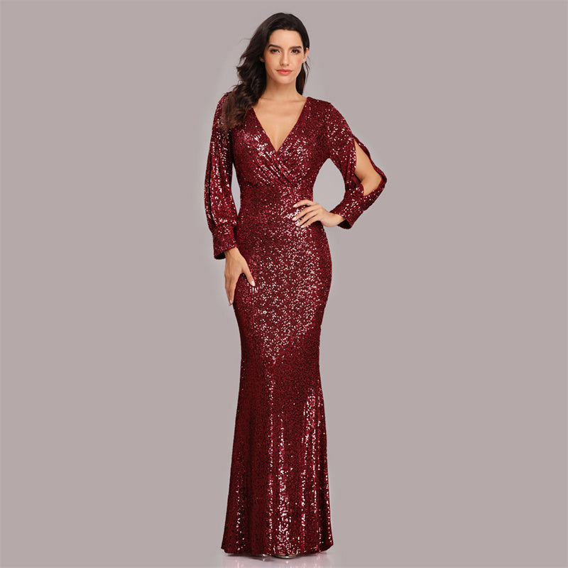 🎅Xmas Sales - 50% OFF🎄Women's Sequin Evening Dress