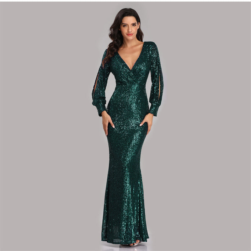 🎅Xmas Sales - 50% OFF🎄Women's Sequin Evening Dress