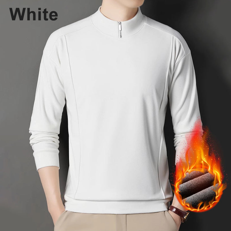 🎅Christmas Sale-50% OFF🎅Men's Cozy Long - Sleeve Pullover with Zippered Collar