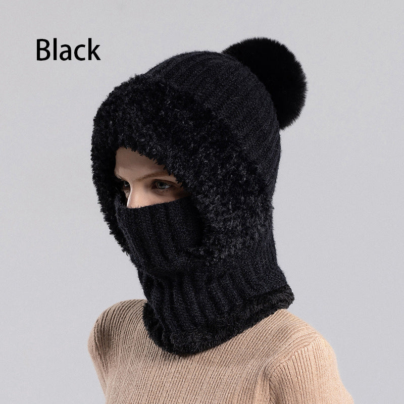 🎅Xmas Sales - 50% OFF🎄Women's Winter One-Piece Knitted Beanie Scarf Mask