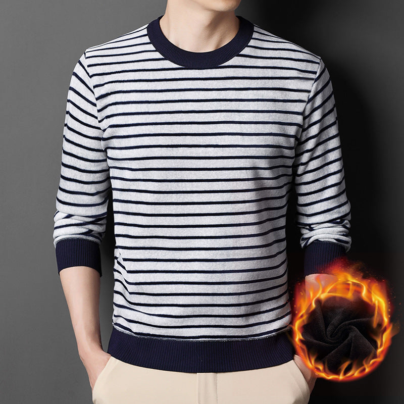 🎅Xmas Sales - 50% OFF🎄Men's Warm Striped Cozy Fashion Sweater