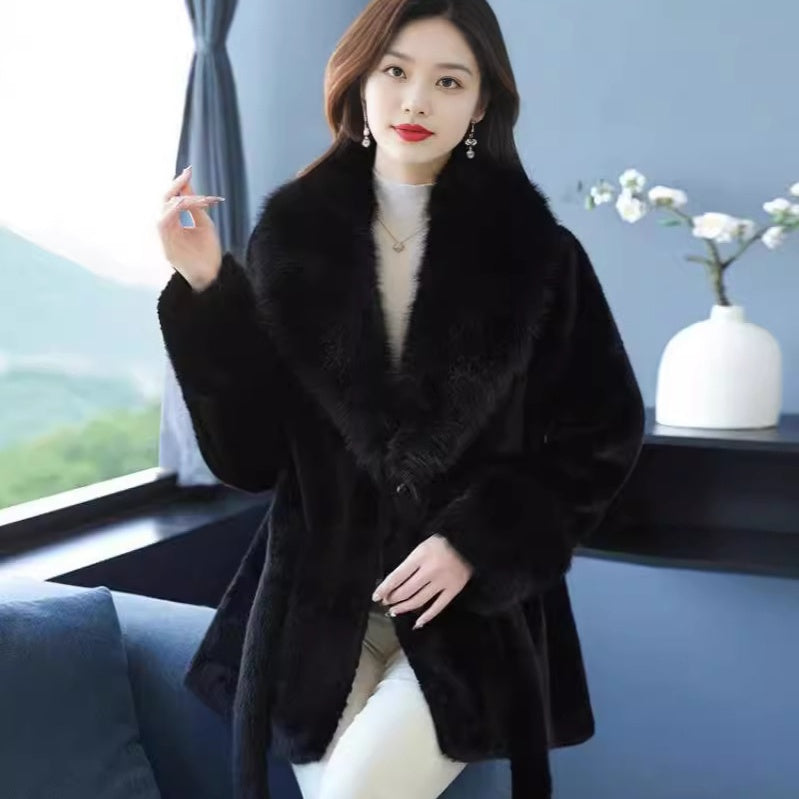 🎅Christmas Sale-50% OFF🎅Artificial Mink Fur Warm Coat