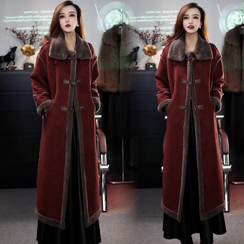 🎅Christmas Sale - 50% OFF🎅 Stylish Plush Lined Overcoat for Women