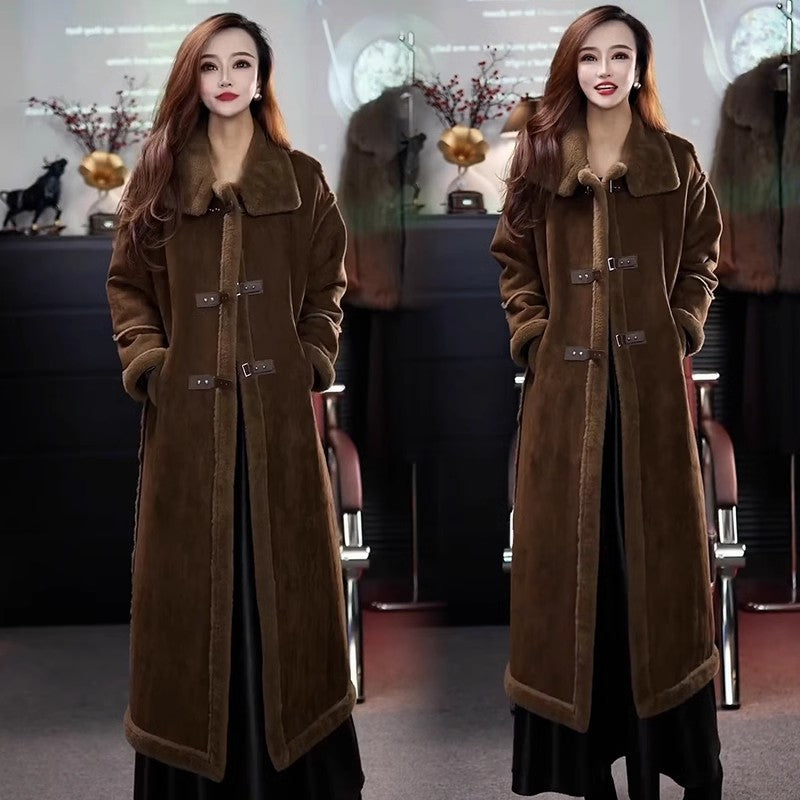 🎅Christmas Sale - 50% OFF🎅 Stylish Plush Lined Overcoat for Women