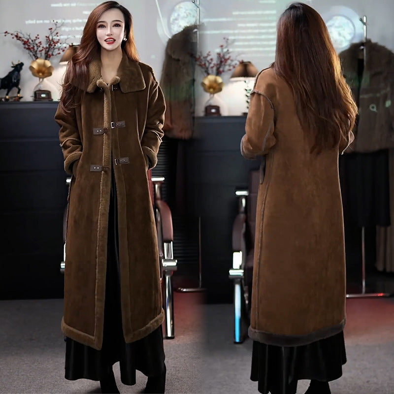 🎅Christmas Sale - 50% OFF🎅 Stylish Plush Lined Overcoat for Women