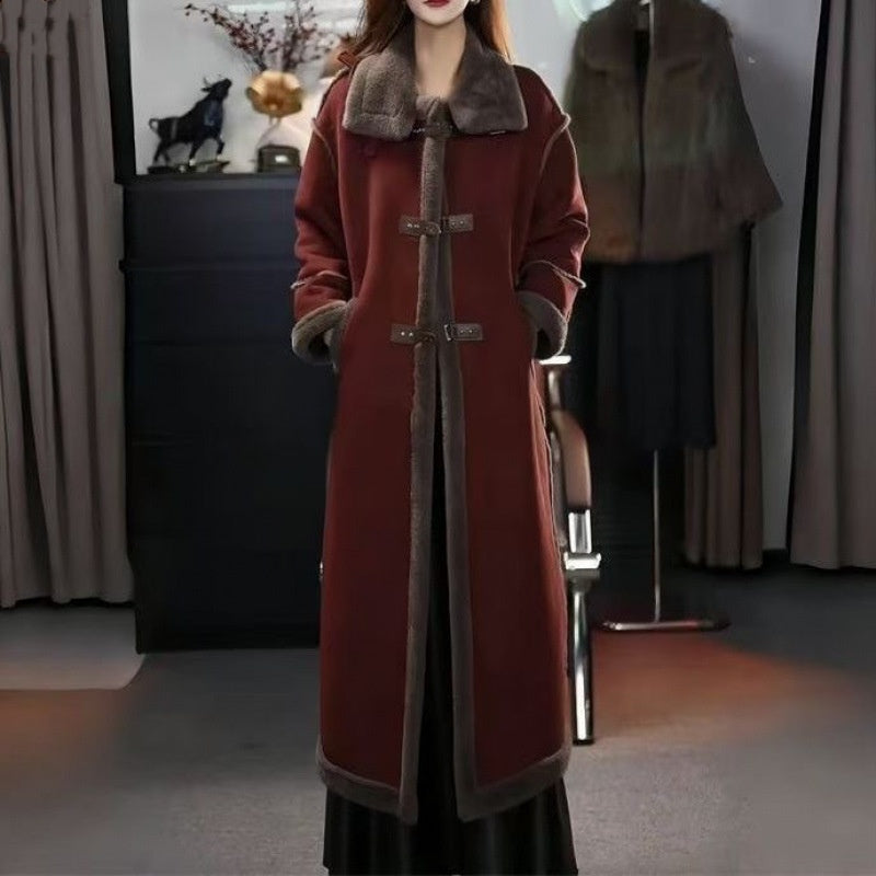 🎅Christmas Sale - 50% OFF🎅 Stylish Plush Lined Overcoat for Women