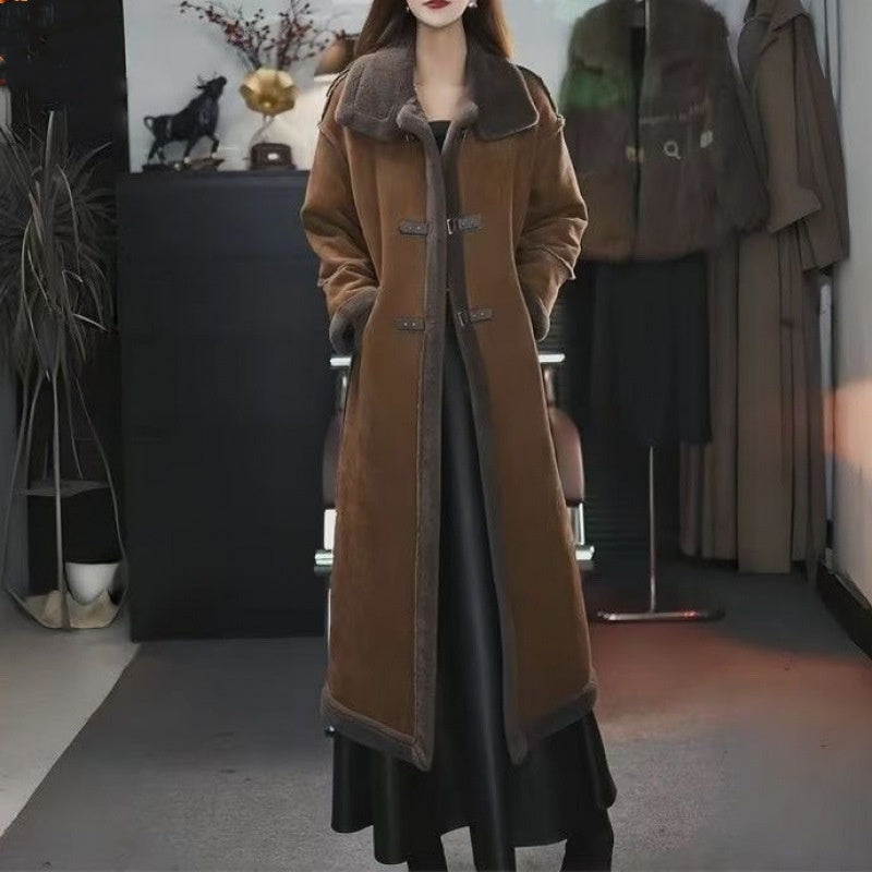 🎅Christmas Sale - 50% OFF🎅 Stylish Plush Lined Overcoat for Women