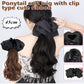 🎅Christmas Sale-50% OFF🎅Bow Grab Clip Long Curly Hair Fake Braid