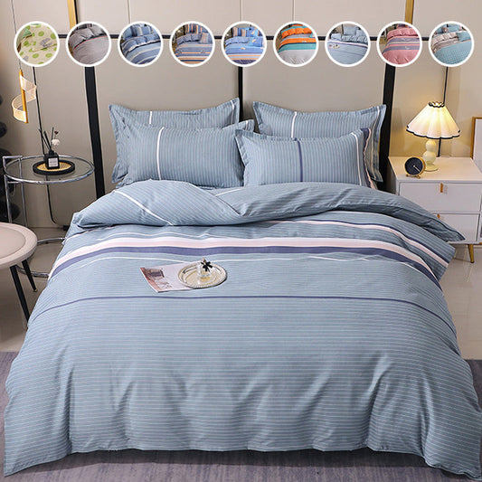 4 Piece Print Cozy Comforter Bedding Sets