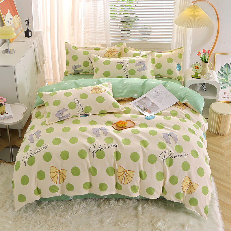 4 Piece Print Cozy Comforter Bedding Sets