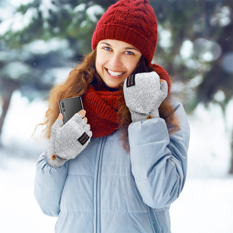 🎅Xmas Sales - 50% OFF🎄Winter USB Heated Warm Knitted Gloves