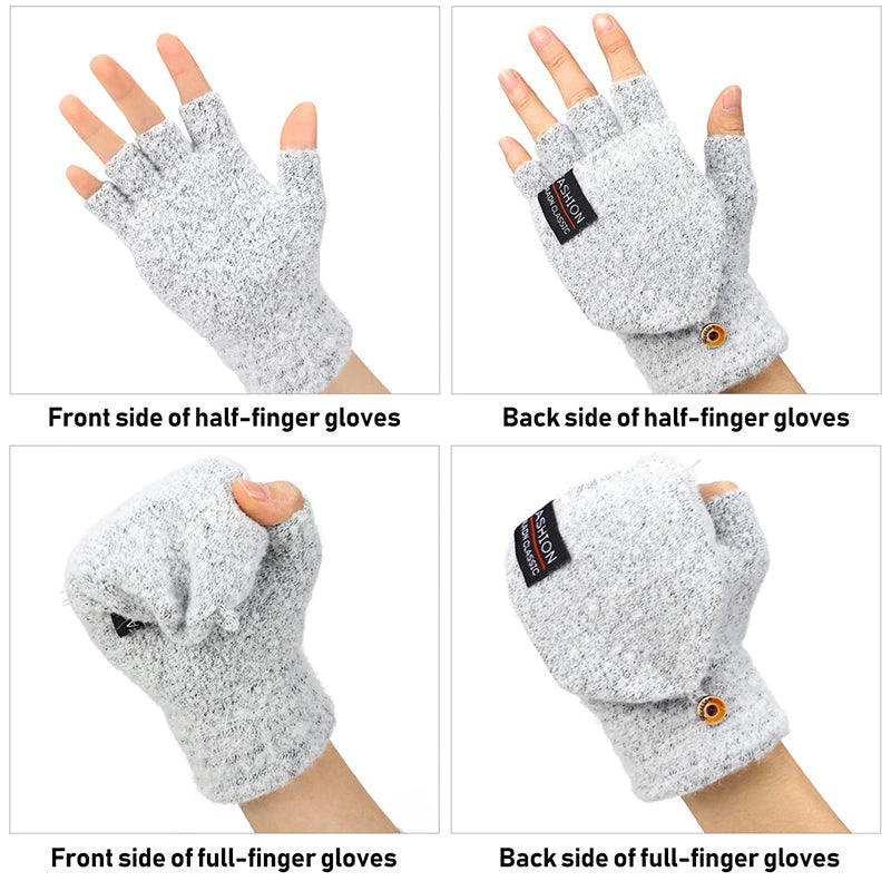 🎅Xmas Sales - 50% OFF🎄Winter USB Heated Warm Knitted Gloves