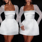 🎅Weihnachtsangebote - 50 % Rabatt🎄Elegantes rückenfreies Kleid mit langen Ärmeln und Pailletten für Damen