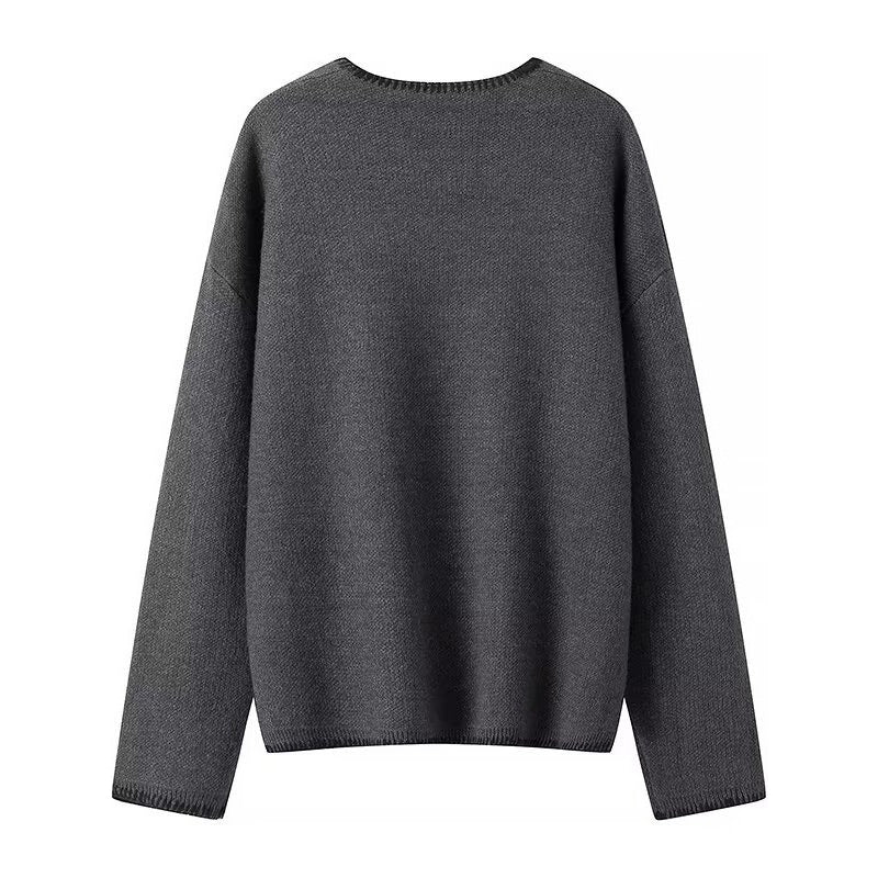 🎅Xmas Sales - 50% OFF🎄Women’s Cozy Oversized V-Neck Sweater