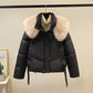🎅Xmas Sales - 50% OFF🎄Women's Warm Full-Zip Short Jacket with Puffy Collar