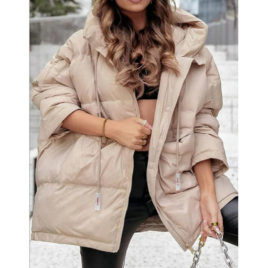 💜 LAST DAY PROMOTION - 50% OFF💜Women's Solid Color Hooded Cotton Jacket