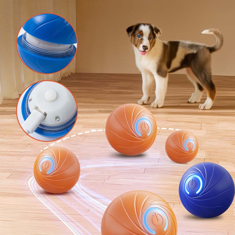 🎅Xmas Sales - 50% OFF🎄Rechargeable Pet Interactive Motion Ball with Lights