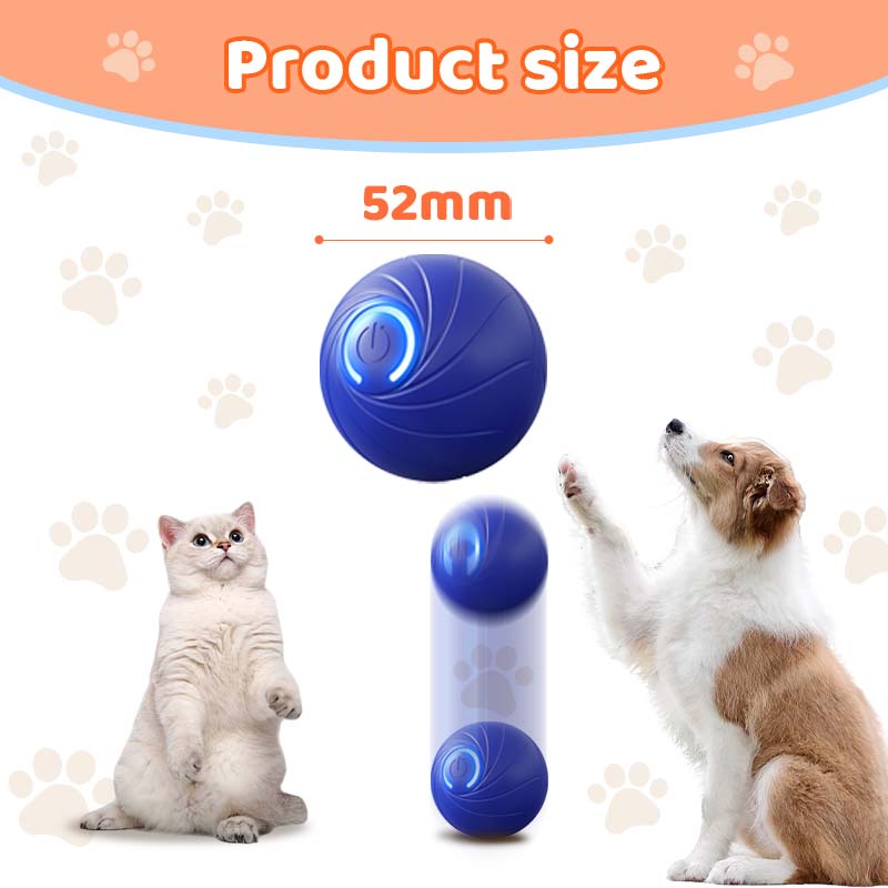 🎅Xmas Sales - 50% OFF🎄Rechargeable Pet Interactive Motion Ball with Lights