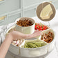 Multi-Purpose 6-Compartment Sealed Snack Box with Lid & Handle