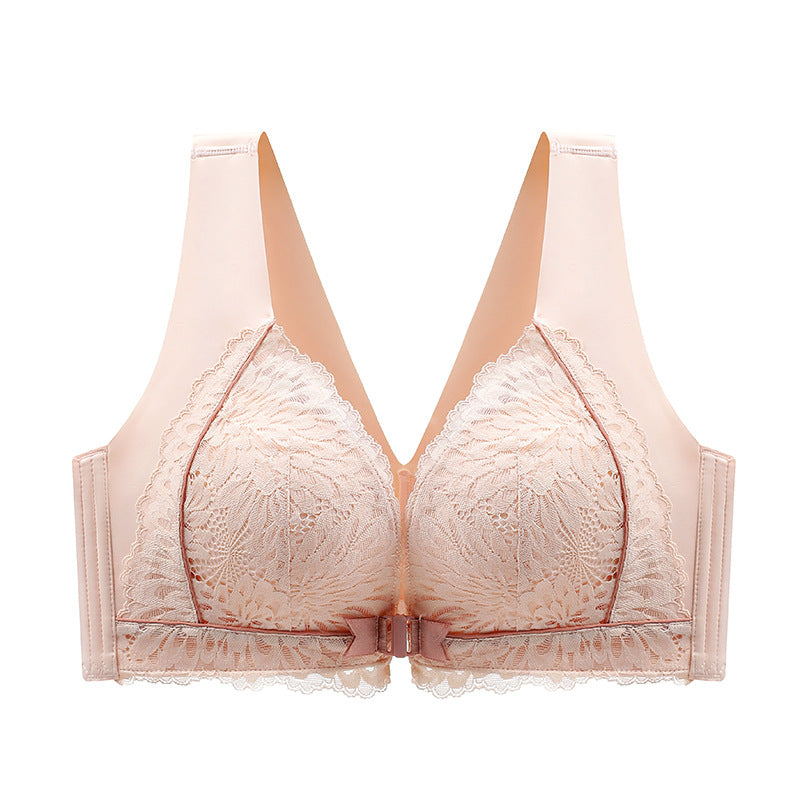 🎅Xmas Sales - 50% OFF🎄Women's Front-Clasp Lace Bra with Lift and Anti-Sagging Design