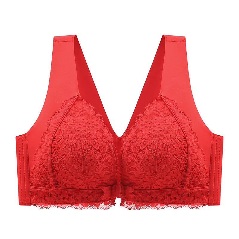 🎅Xmas Sales - 50% OFF🎄Women's Front-Clasp Lace Bra with Lift and Anti-Sagging Design