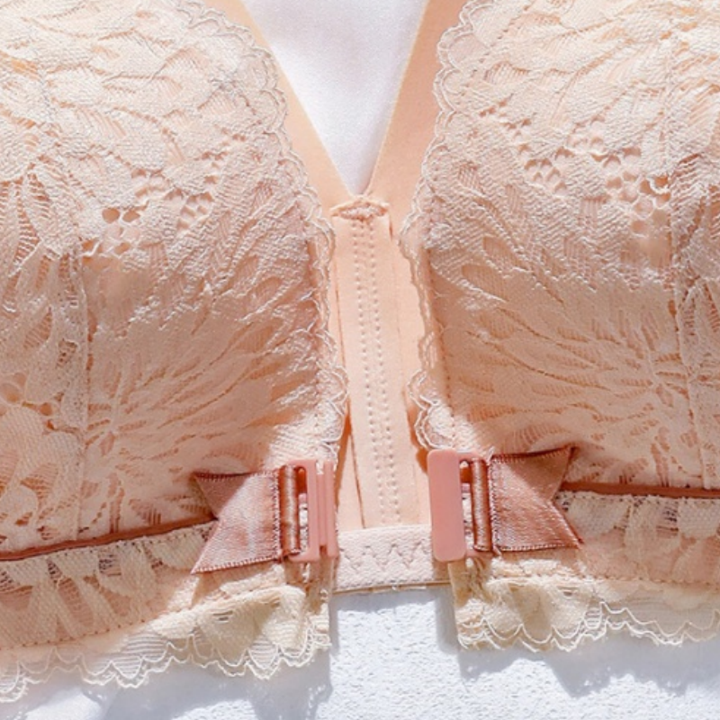 🎅Xmas Sales - 50% OFF🎄Women's Front-Clasp Lace Bra with Lift and Anti-Sagging Design