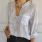 💜 LAST DAY PROMOTION - 50%OFF💜Women's Fashion V-Neck Printed Top