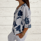 💜 LAST DAY PROMOTION - 50%OFF💜🌷Printed V-neck Tunic Top🌷