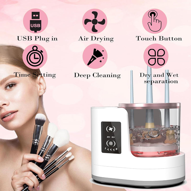 💜 LAST DAY PROMOTION - 50%OFF💜3 in 1 Electric Makeup Brush Cleaner