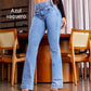 💜 LAST DAY PROMOTION - 50%OFF💜Women's Butt Lifting Bootcut Jeans High Waisted Wide Leg Baggy Jean