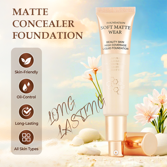 💙 Laatste dag actie: 50% korting💙Langdurige matte concealer foundation