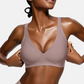 Jelly Wireless Womens Comfortable Wireless Bras Push Up Bralettes Seamless Tshirts Bras Deep V Everyday Bras