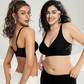 Jelly Wireless Womens Comfortable Wireless Bras Push Up Bralettes Seamless Tshirts Bras Deep V Everyday Bras
