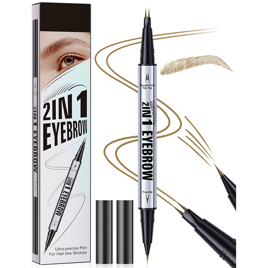 💜LAST DAY - BUY 1 GET 1 FREE💜2-in-1 Waterproof Eyebrow Pen