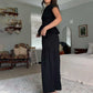💜LAST DAY-50% OFF💜Women’s Pleated Top & Wide-Leg Pants Set
